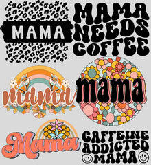 Mama Needs Coffee DTF Gang Sheet | Ready-to-Print Easter Designs | 22x24 - EzPrintHouz