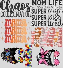 Mom Life DTF Gang Sheet | Ready-to-Print Easter Designs | 22x24 - EzPrintHouz
