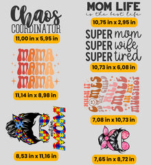 Mom Life DTF Gang Sheet | Ready-to-Print Easter Designs | 22x24 - EzPrintHouz