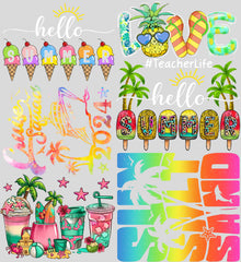 Summer Vibes, Cruise Squad & Teacher Life | Ready-to-Print Mix Designs | 22x24 - EzPrintHouz